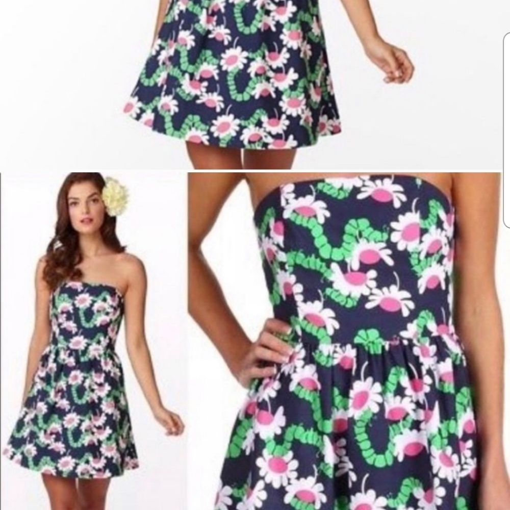 LILLY PULITZER Caterpillar Yum Yum Lottie Dress 6